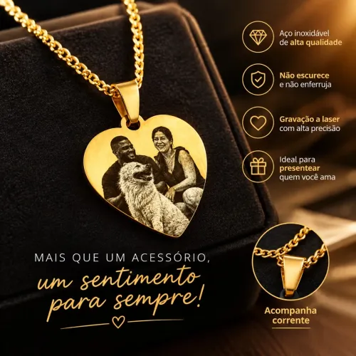 Pingente personalizado com cordão