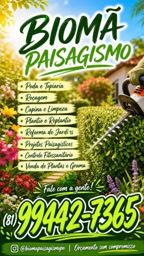 Serviços de Jardinagem e Paisagismo - Jardineiro Profissional