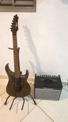 Guitara cort x-6 + amplificador Chrom