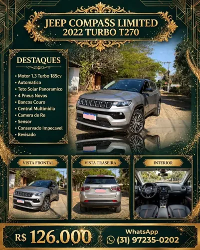 Jeep Compass Limited T270 1.3 TB 4X2 Flex AUT 2022
