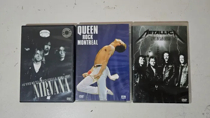 DVD Queen Nirvana Metallica