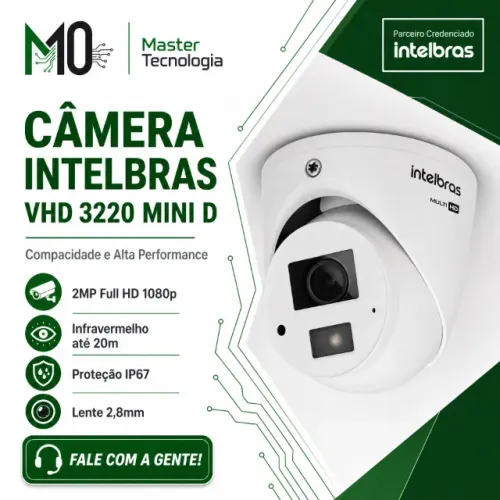 CAMERA VHD 3220 MINI D BRANCA - INTELBRAS