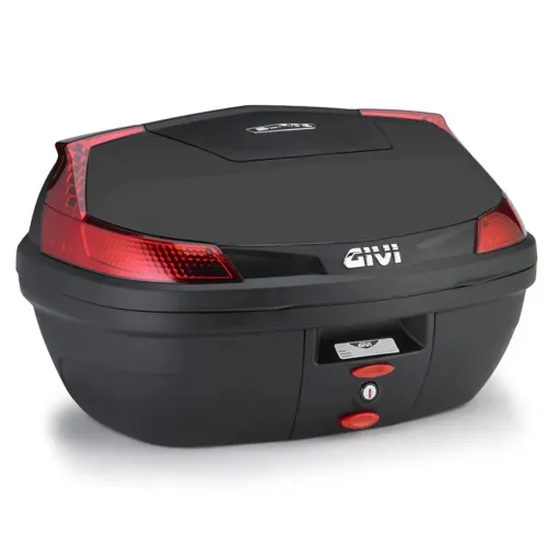 Baú GIVI BLADE 47L com encosto original - 2 capacetes