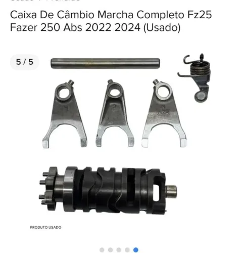 Caixa de câmbio marcha completo Yamaha fz25 2022