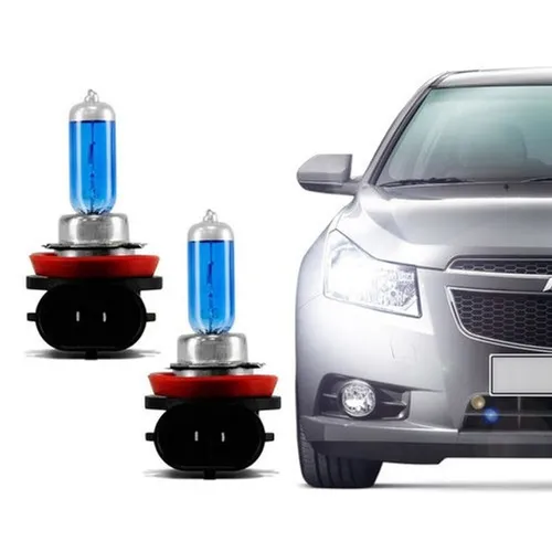 Par de Lâmpadas Super Branca Efeito Xenon 8500k- H1 H3 H4 H7 H8 H11 H16