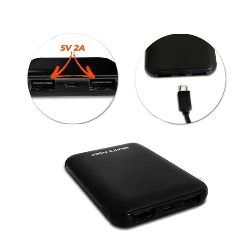 Carregador Portátil Power Bank 5000mAh Para Celular Smartphone