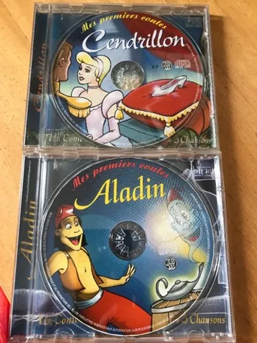 Cds- Historia infantil em Frances - Cendrillon e Aladin (classicos)