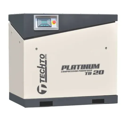 Compressor Parafuso 20HP 75PCM Techto pressão 8 bar
