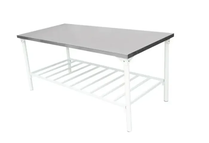 Mesa Pintada 1,90 x 70cm com Tampo em Inox 0,5mm Innal
