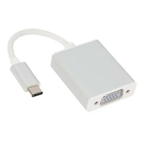 Adaptador Conversor de vídeo tipo C para Vga Fêmea