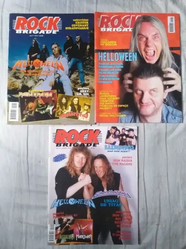 Revistas Rock Brigade - LOTE  - Helloween, Iron Maiden, Motorhead