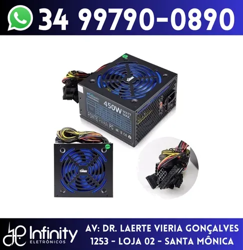 Fonte para Computador Atx Gamer 450w