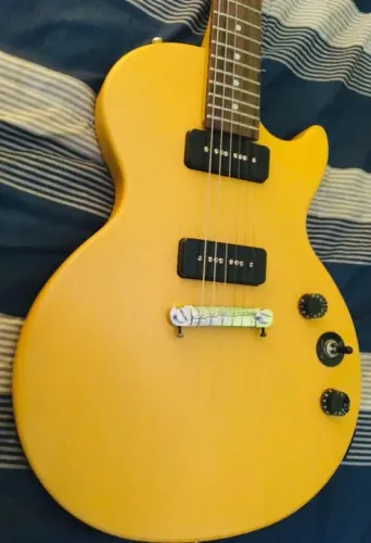 Guitarra Epiphone Les Paul Special I P-90 Worn TV Yellow (Edição Limitada e Rara)