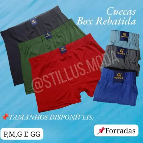 KIT C/10 CUECA BOX ADULTO MICROFIBRA