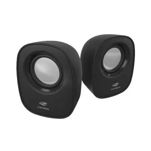 Caixa de Som C3Tech SP-30BK 2.0 Preta - WZetta