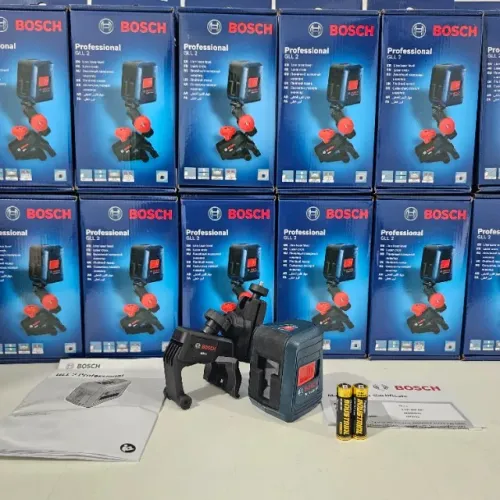 Nível a Laser Cruzado Vermelho 10 Metros Com Suporte Bosch