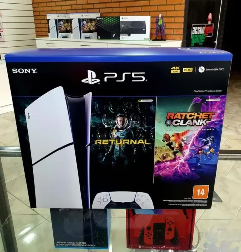PS5 slim Bundle 2 jogos pegamos seu usado