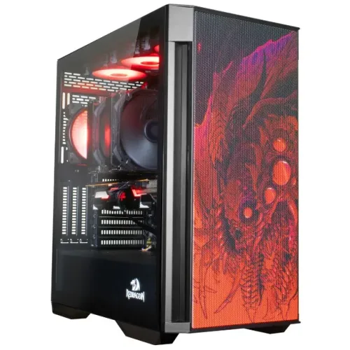 Gabinete Gamer Redragon Strafe Infernal Dragon *Sem Fan Led* - WZetta