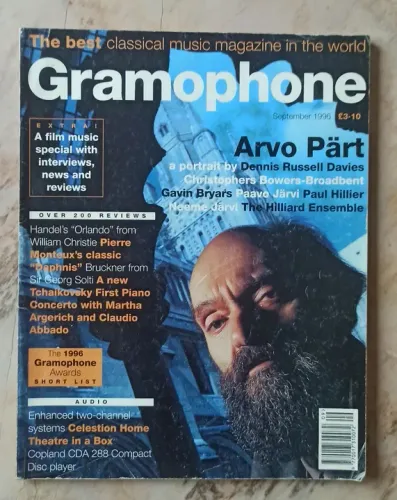Gramophone - Setembro 1996 - Arvo Pärt
