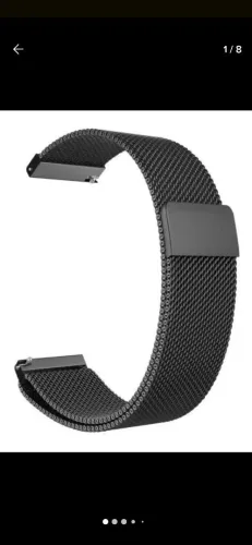 Pulseira magnética 22 mm malha de aço 