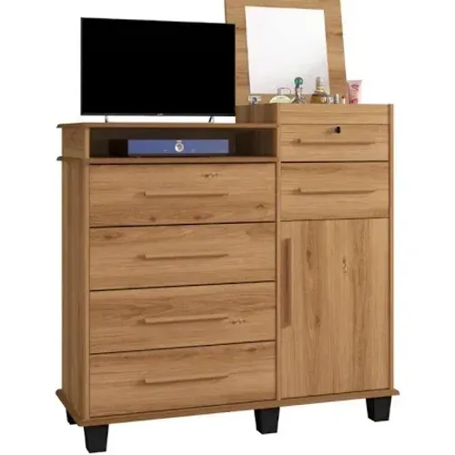 Comoda Para O quarto 4 Gavetas Marrom
