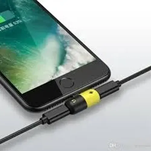 Adaptador Lightning Splitter Carregador Fone Iphone 