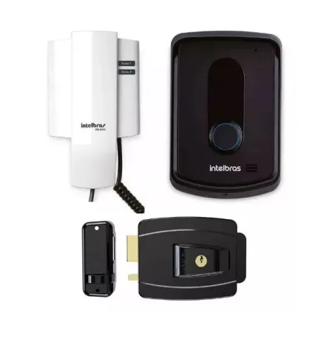 kit interfone mais fechadura 