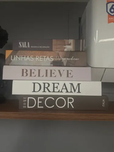Livros de Papelão Decoração 