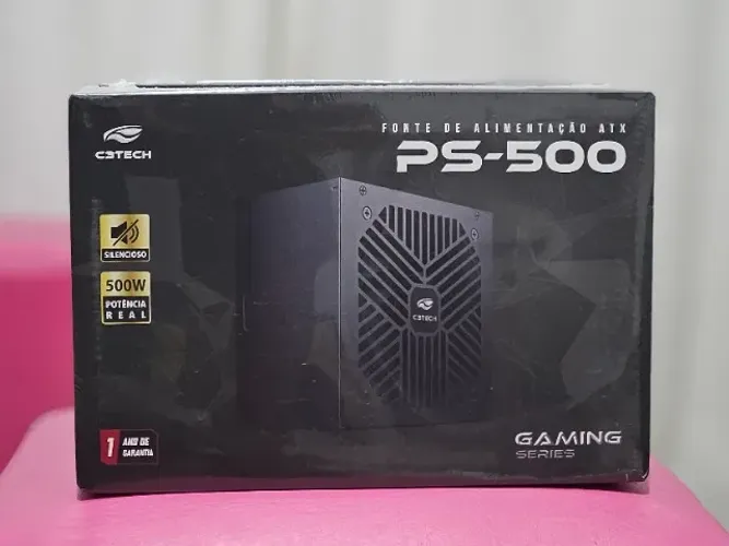 Fonte Gamer 500w reais C3TECH PS-500BK