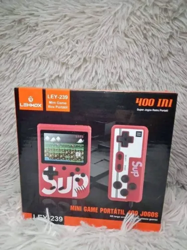 Mini Vídeo Game Portátil Retro com Controle e 400 Jogos Lehmox