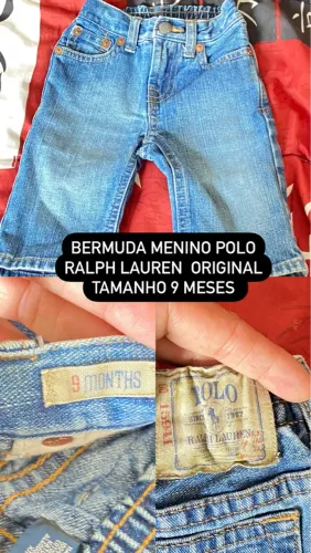 Bermuda Jeans Polo Ralph Lauren 9 Meses