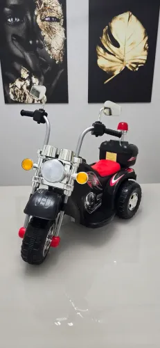 Mini Moto Motocicleta Bateria 6v, Som, Música e Retrovisor<br>Luz Bateria 6v E Retrovisor