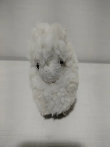 Pelúcia Ovelha Artesanal Fofinha De Lã Natural 12 Cm