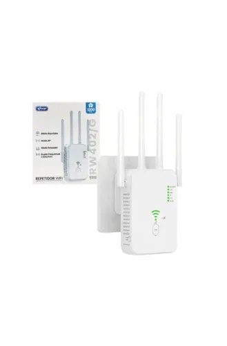 REPETIDOR WI FI DUAL BAND AC1200 2 ANTENAS KNUP KP-RW402/G