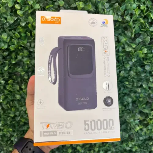 Power Bank Turbo 50000mAh 22,5W Preto