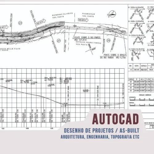 Faço Desenhos e Apresentação de Projetos em AutoCAD