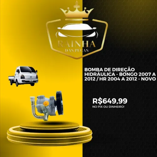 Bomba De Direção Hidráulica - Bongo 2007 A 2012 / Hr 2004 A 2012 - NOVO 