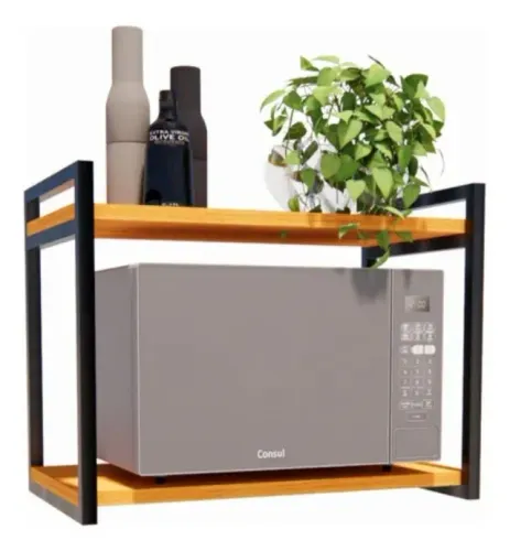 Suporte Nicho De Micro-ondas Forno Prateleira Reforçada 60cm
