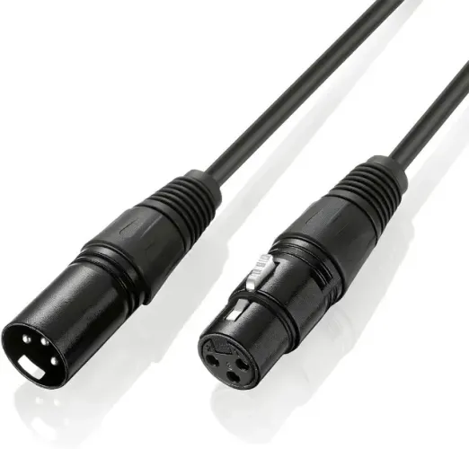 Cabo XLR Macho x XLR fêmea 2 metros Áudio Profissional