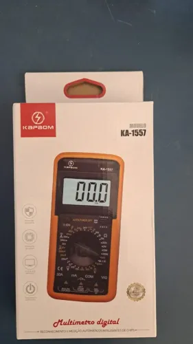 MULTIMETRO DIGITAL KA-1557 KAPBOM NOVO LACRADO FRETE GRÁTIS PARA MACEIÓ