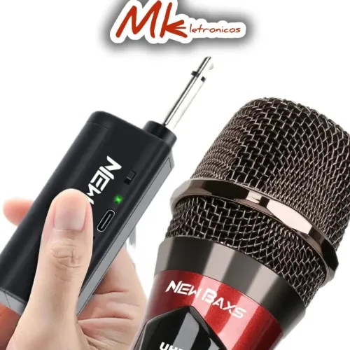 Microfone Sem Fio New Baxs Profissional