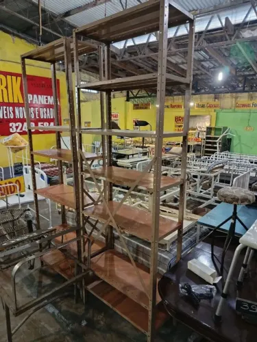 Estante Metal Reforçada e Alta