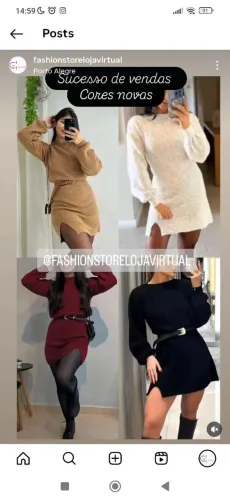 Vestidos Novos de lã mousse - Cores areia , vermelho e preto incríveis!