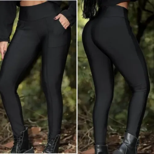 Legging Montaria Suplex Flanelado - Estilo e Conforto com Bolsos Frontais