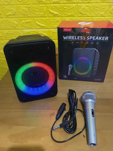 Caixa de som Bluetooth com microfone