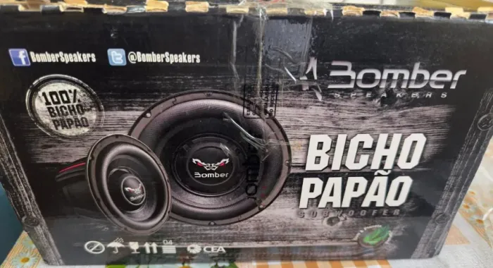 Vendo Subwoofer Bomber 12 Bicho Papao 700 wrms novo, em Itajubá/MG