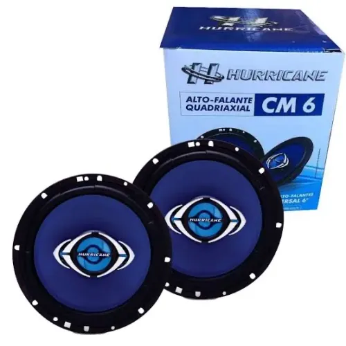 Alto Falante Hurricane Cm6 6 Polegadas Quadrixial 130 Watts Rms