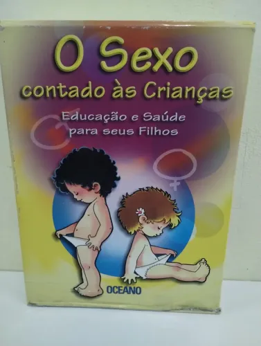 Box livros Orientações para pais e educadores,O sexo contado às crianças, vol 1 e 2 + CD