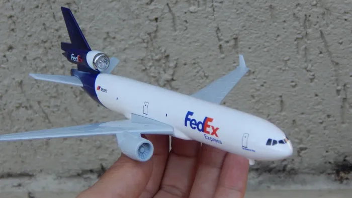 Miniatura Avião MD11 da FedEx 20cm - NOVO