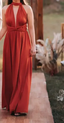 Vestido multi amarrações